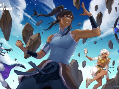 A Fortnite loading screen featuring Korra, Aphrodite, Medusa, and Hermes