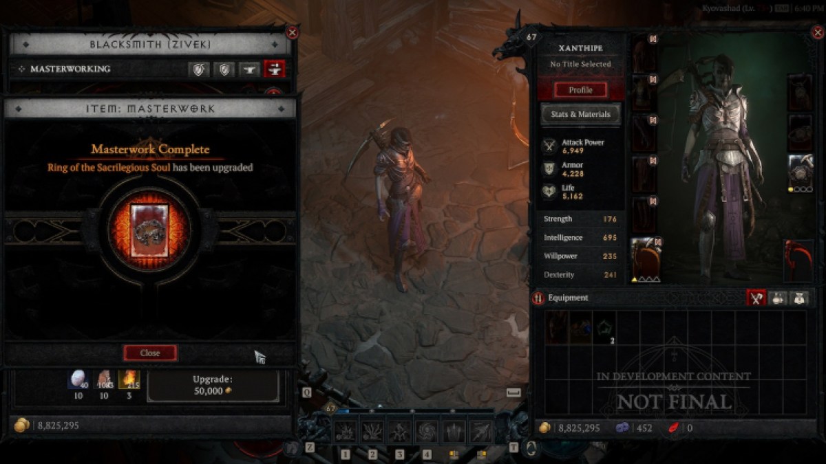 Diablo 4 Tempering And Masterworking Blacksmith