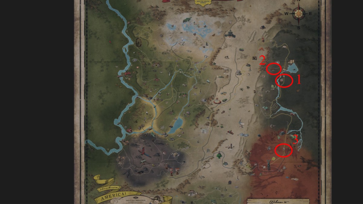 Fallout 76 All Gulper Locations
