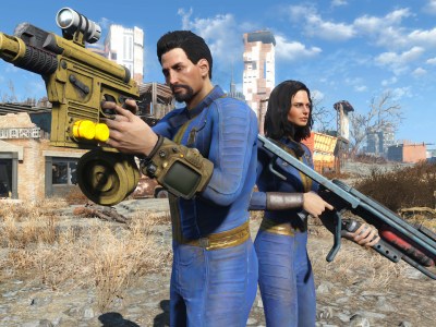 Fallout 76 Two Characters Holding Guns