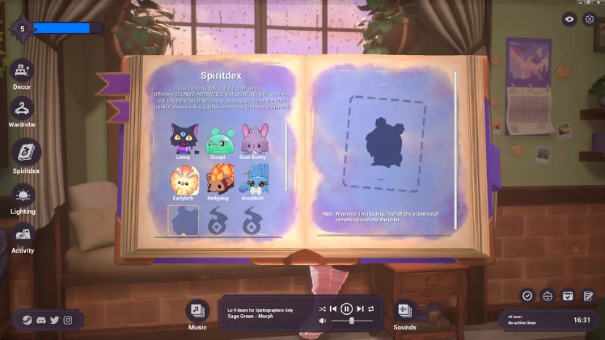 How To Find All Spiritdex Companions In Spirit City Lofi Sessions Book