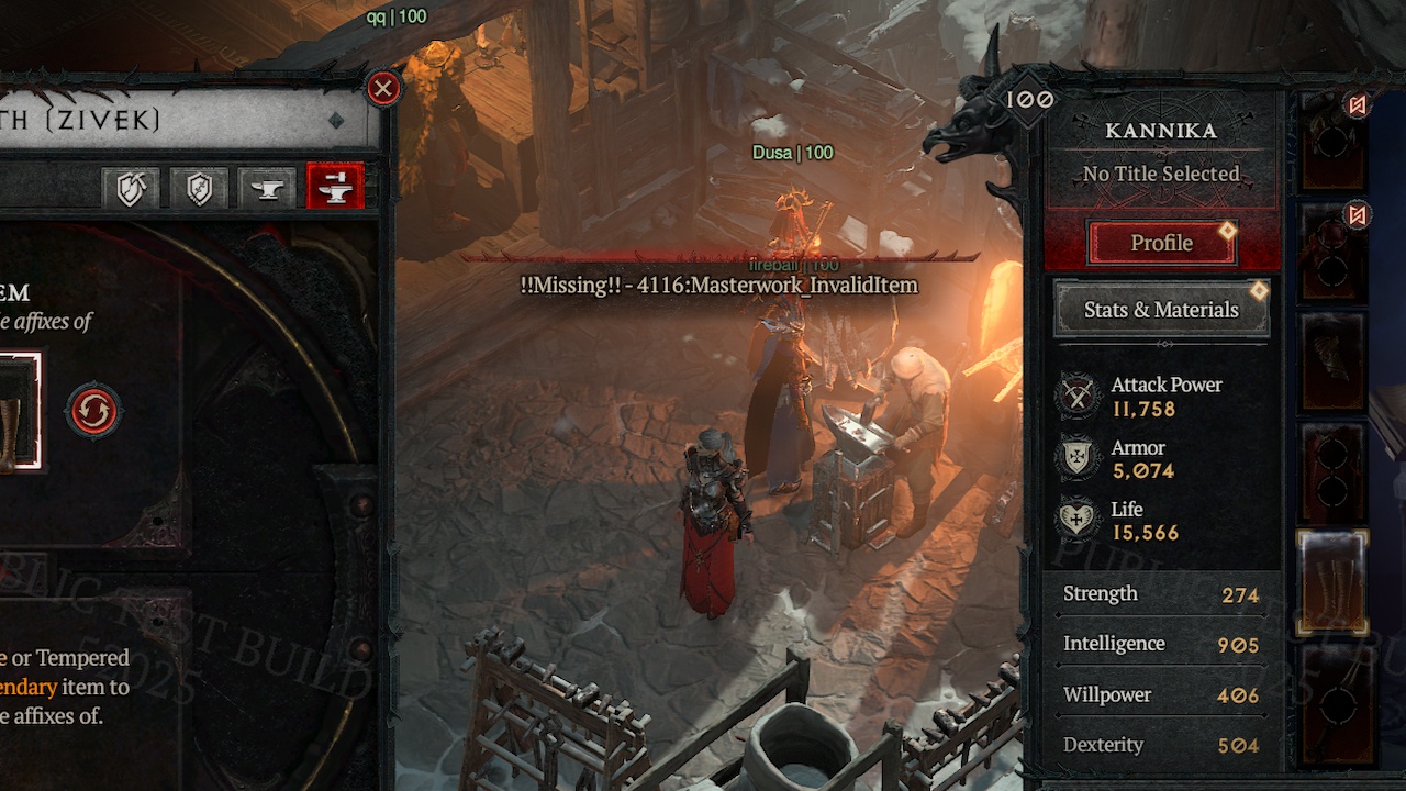 How To Fix Masterwork Invalid Item Error In Diablo 4 Ptr