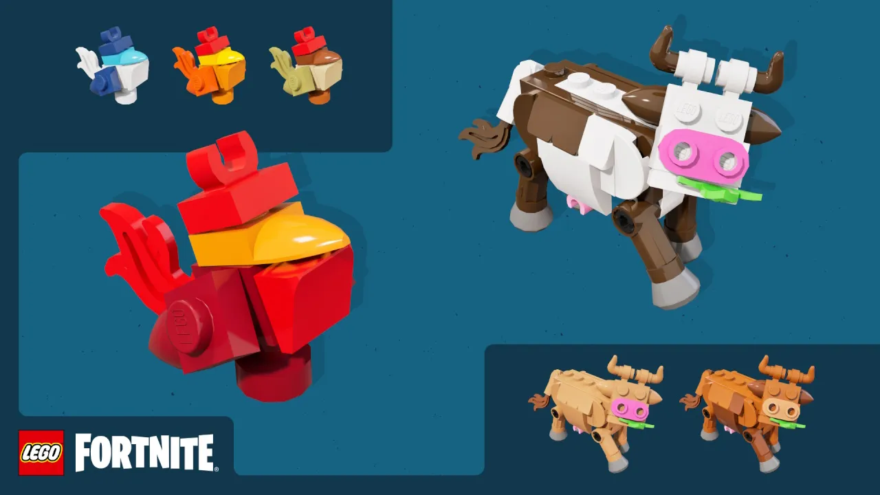 Все варианты животных и где их найти в LEGO Fortnite