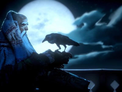 No Rest For The Wicked Character With A Bird Perched On His Hand And The Moon In Bg1