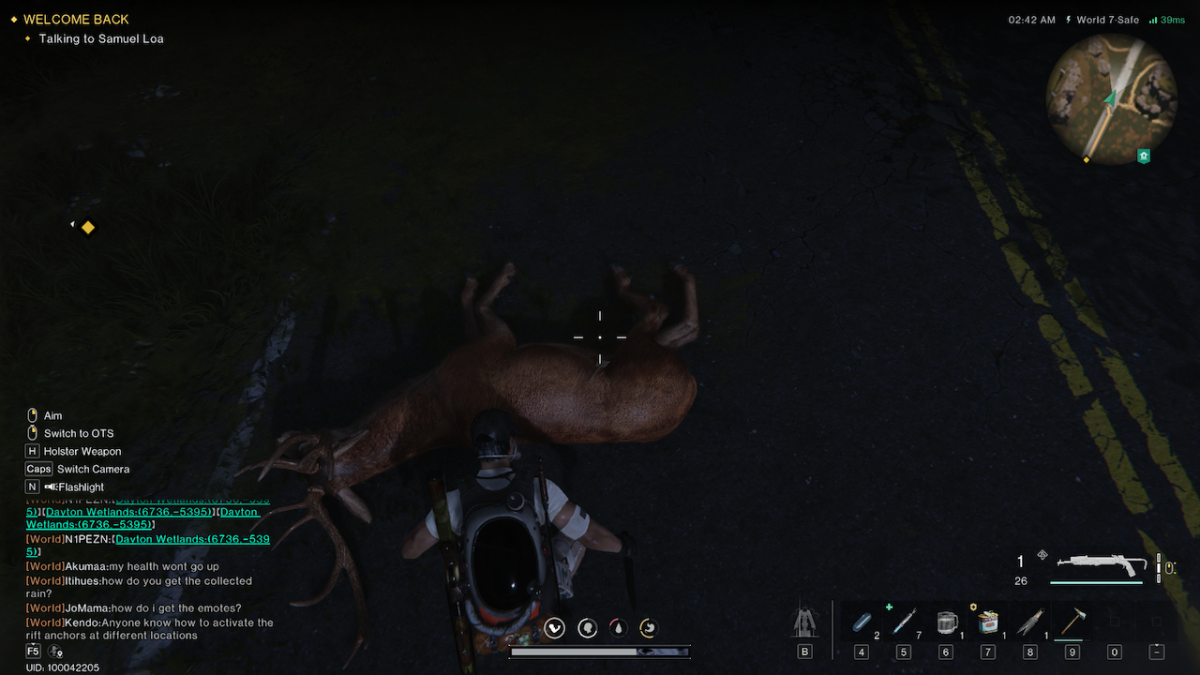 Once Human Skinning The Deer