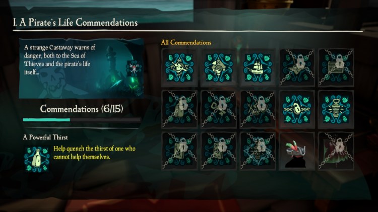 Sea Of Thieves Commendations