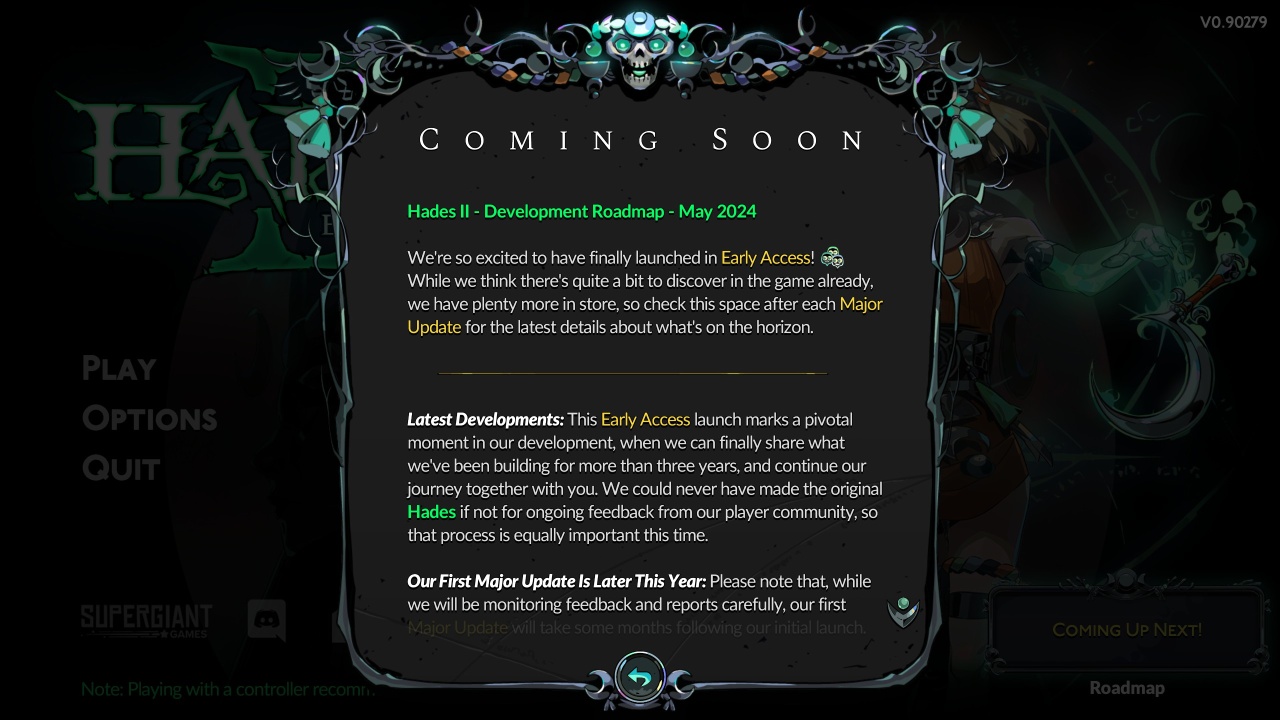 Hades 2 roadmap: Update schedule and upcoming content explained