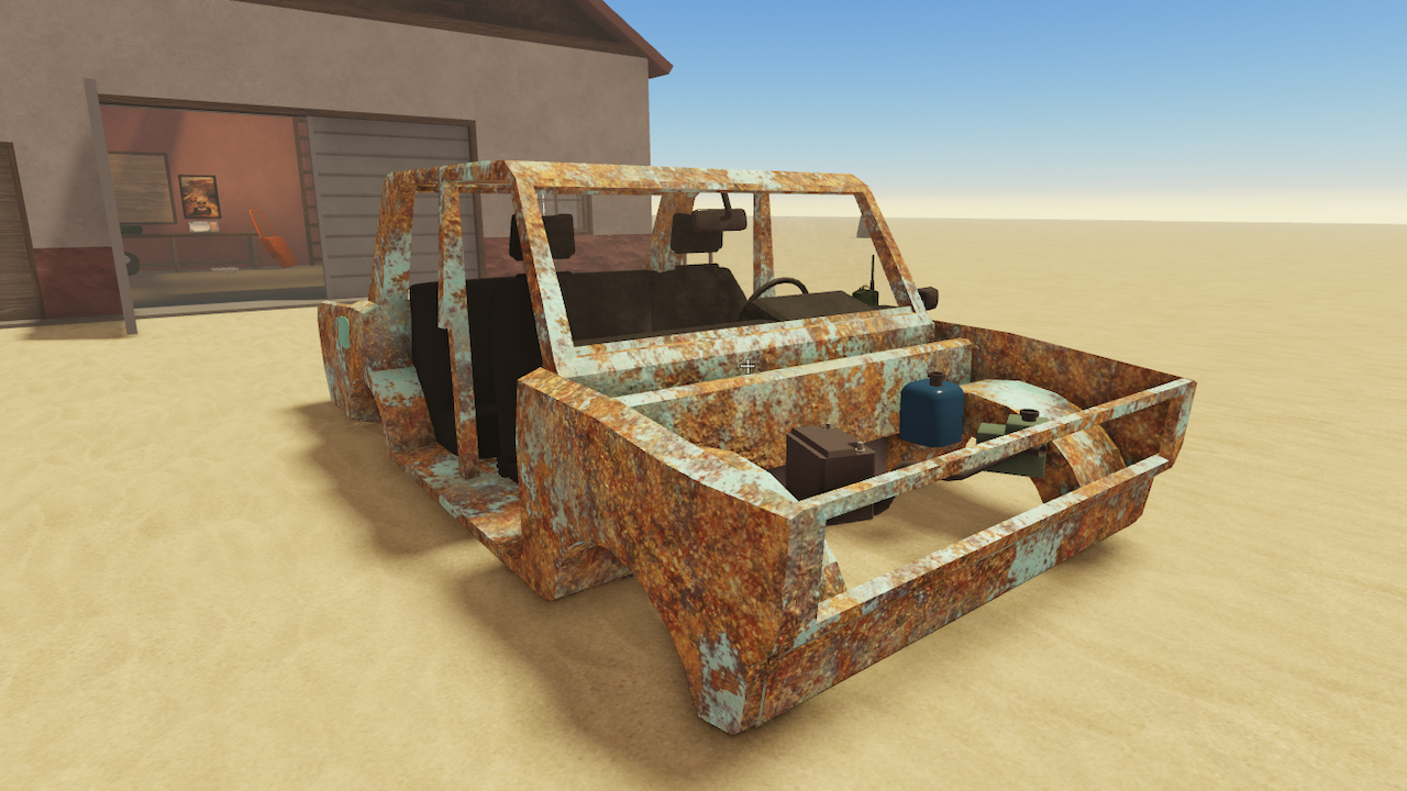 A Dusty Adventure Rusty Car