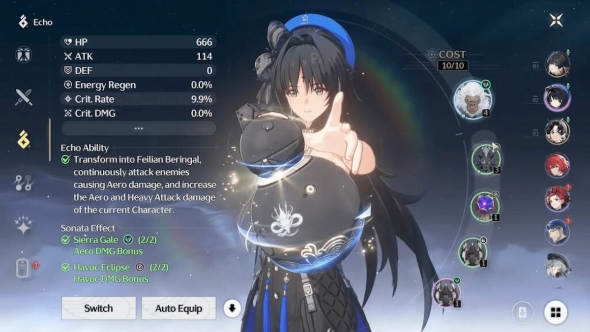 All shiny Phantom Echo spawn locations in Wuthering Waves