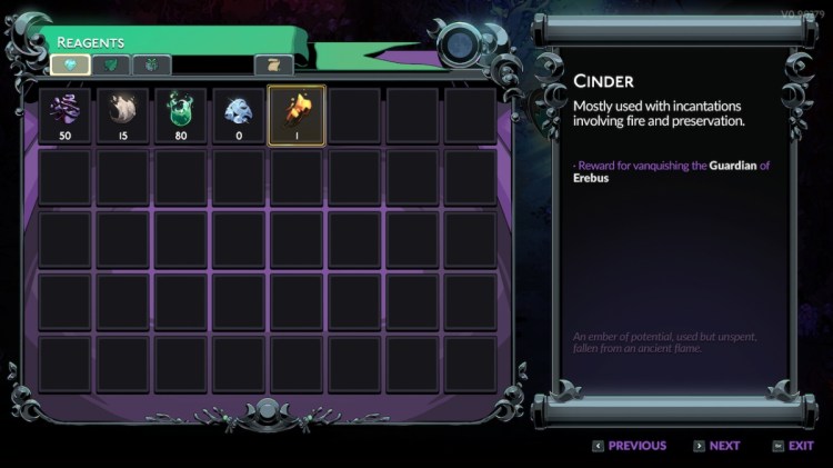 How To Get Cinder In Hades 2 Item