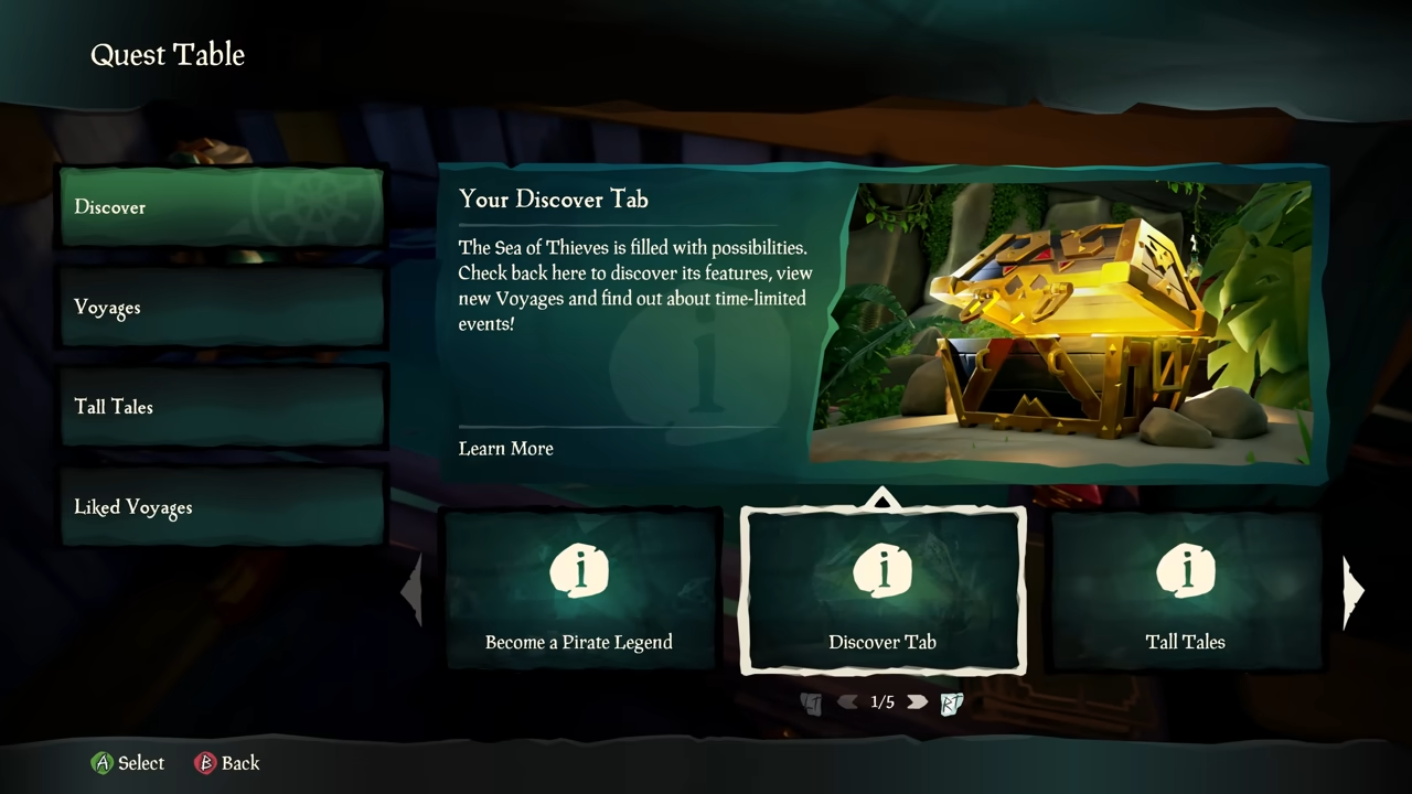 How to buy, start, and complete quests in Sea of Thieves