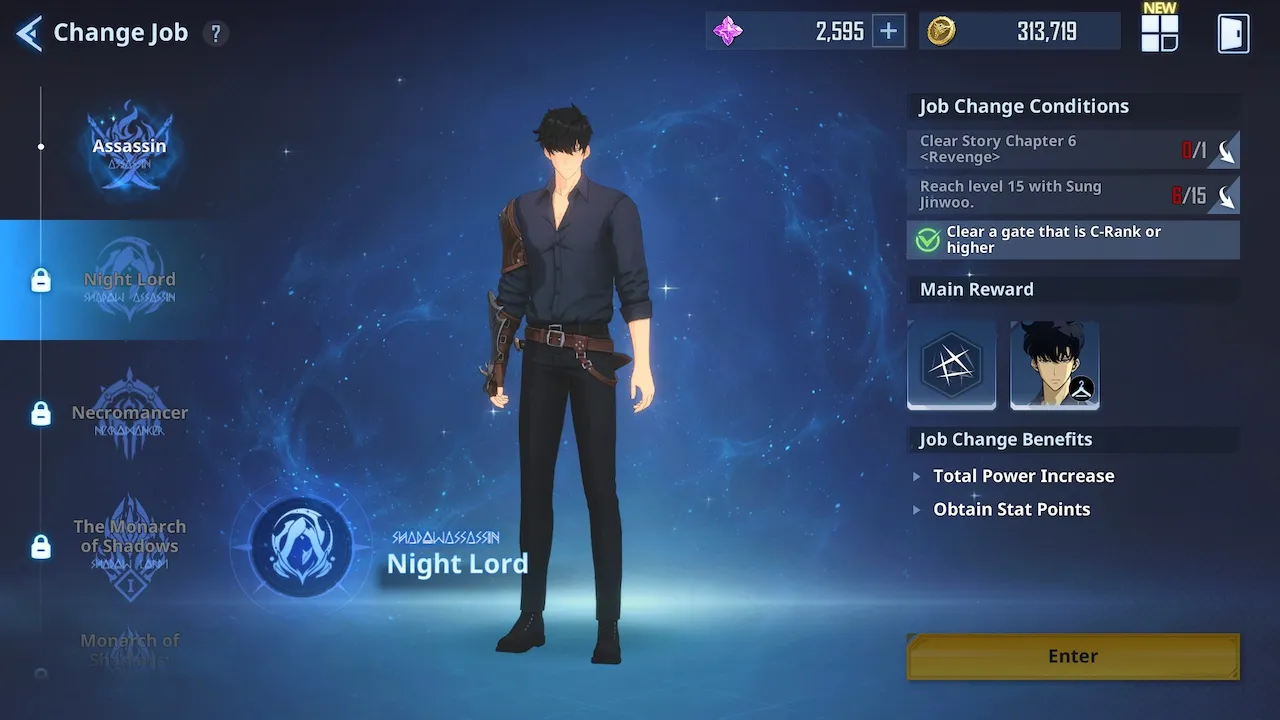 Solo Leveling Arise: How to become Night Lord and unlock a second weapon
