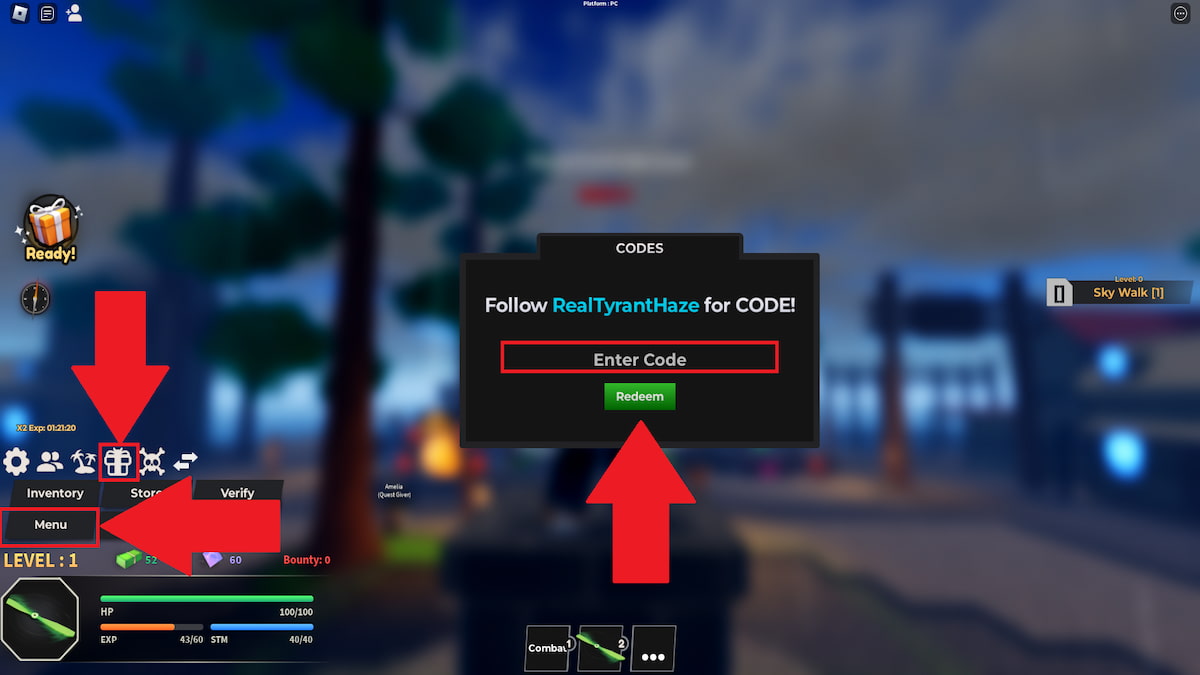 Haze Piece How to redeem codes