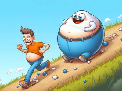 Get Fat and Roll Race Official AI Image