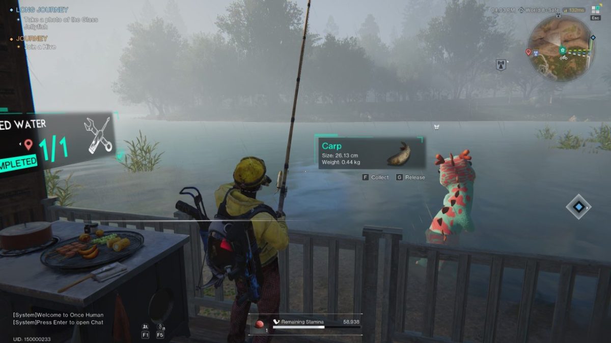 Once Human fishing guide Fish locations, best bait, and all fishing spots