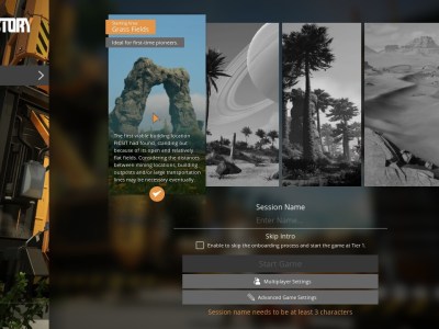 Satisfactory Starting Locations